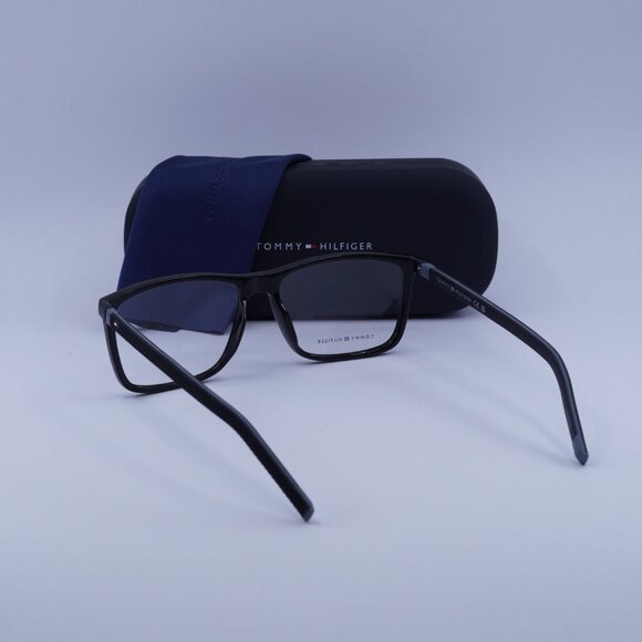 Tommy Hilfiger TH 1742 008A 00 Rectangle Eyeglasses – Black/Grey 56mm - Picture 5 of 10